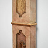 Pair of wooden painted columns, 19th