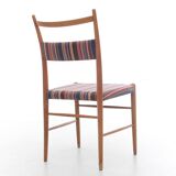 Set of 4 Scandinavian chairs by Yngve Ekstrom, Paul Smith fabric