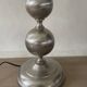 Brushed aluminium lamp 43cm 1970s