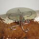 Coffee table chrome and glass table