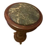 Egyptian gueridon in marble and wood