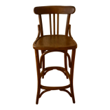 Curved wooden stool