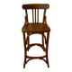 Curved wooden stool