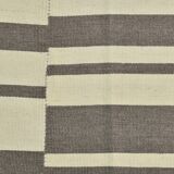 Modern Beige Grey Vintage Kilim Rug, 204x278Cm