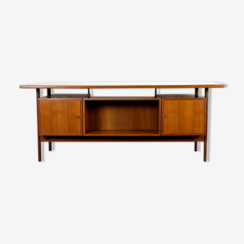 Model 60 Teak Executive Desk by Kai Kristiansen for Feldballes Møbelfabrik, 1960s