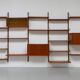 Danish Modern 5-Bay Modular Teak Wall Unit by Poul Cadovius for Cado, 1950s