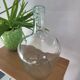 Transparent demijohn vase