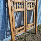 Old garden gate in solid teak