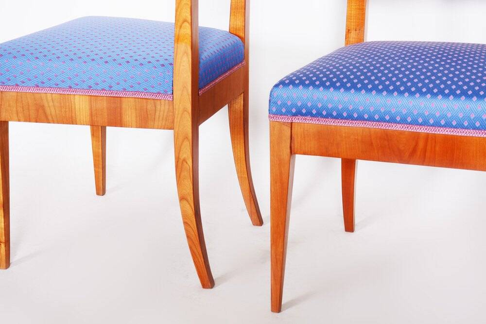 Set of Biedermeier Dining Chairs in Cherry Tree, 1820s