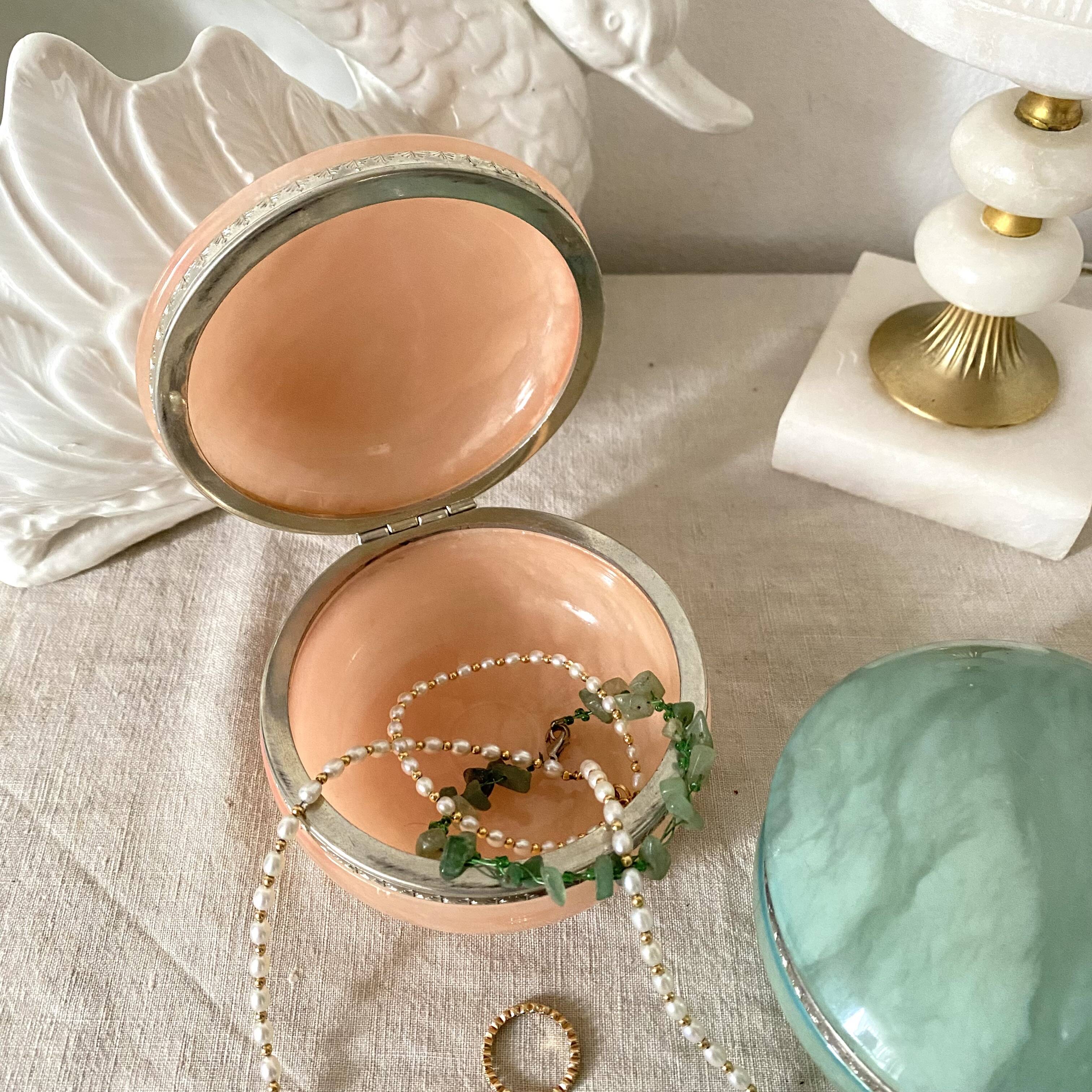 Alabaster jewelry boxes