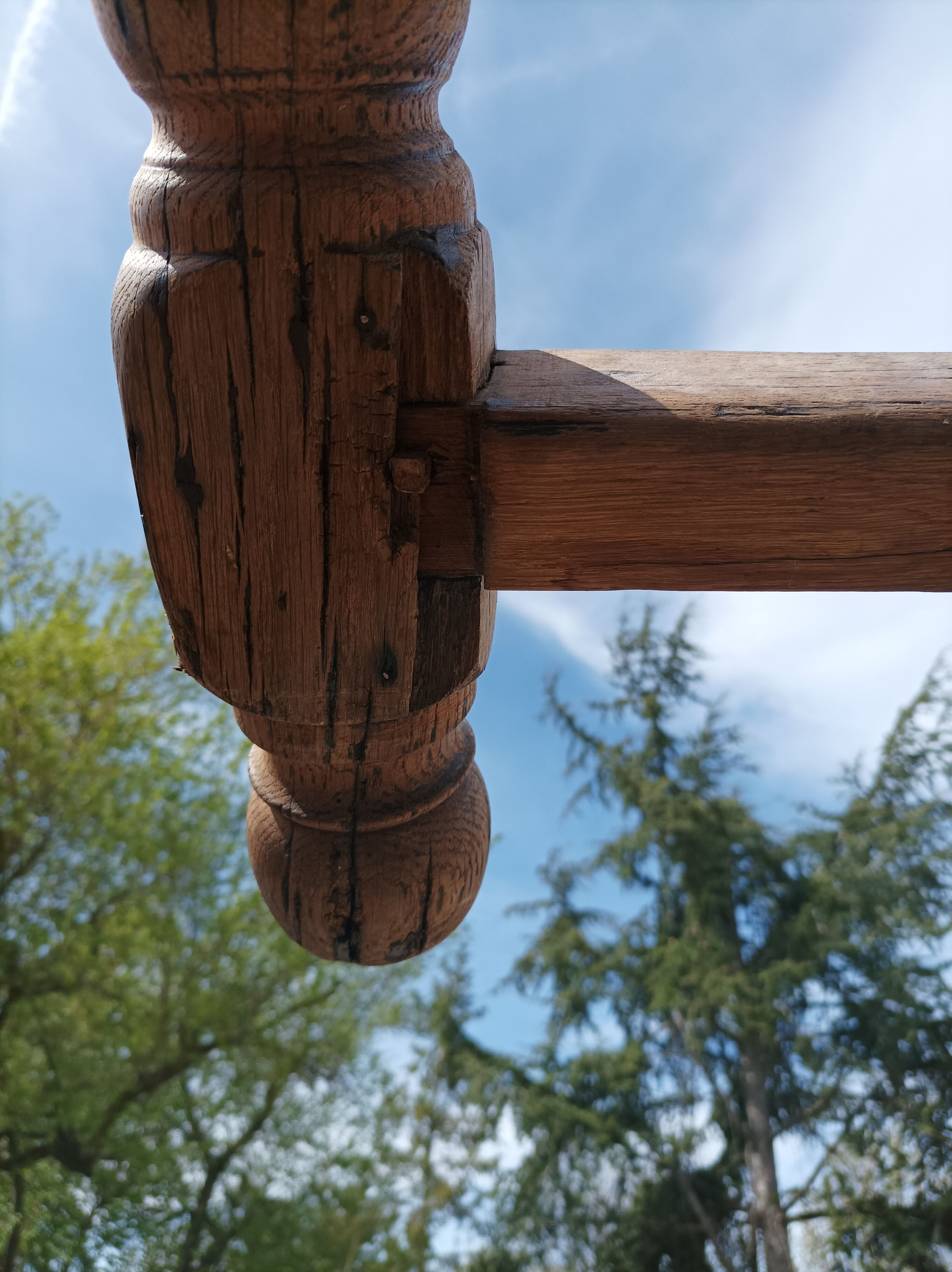 solid oak farmhouse table
