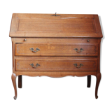 Secrétaire en chêne façon Louis XV