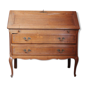 Oak secretary in the Louis XV style