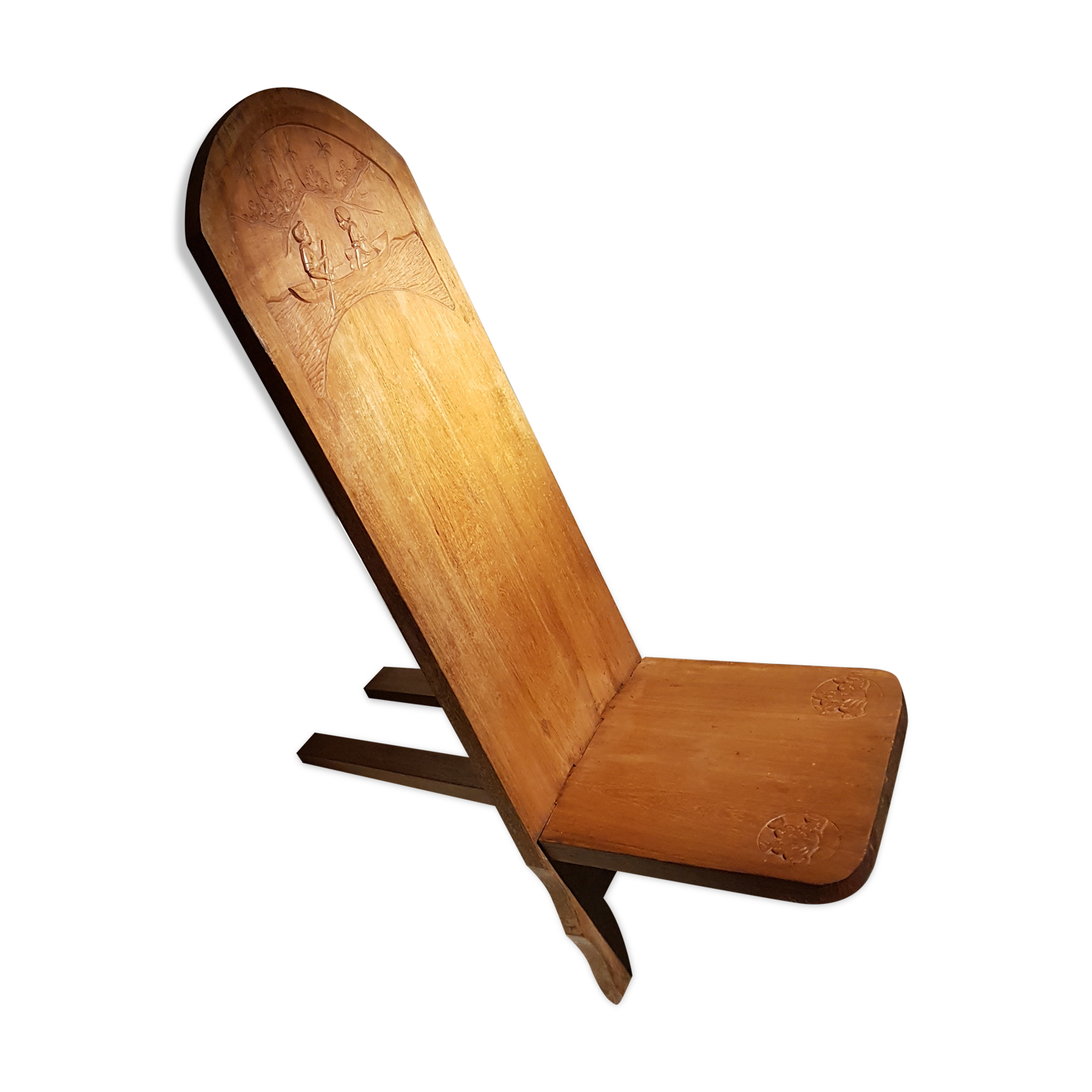 Solid wood palaver chair