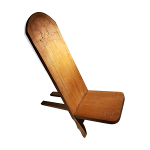 chaise à palabre en - bois massif