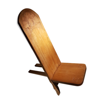 Chaise à palabre en bois massif