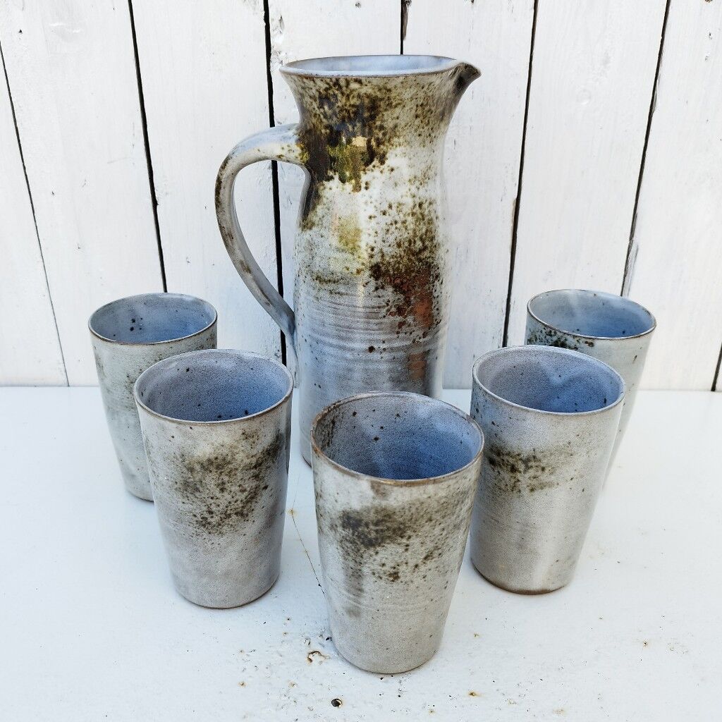 Service orangeade ceramic Chantal and Thierry Robert