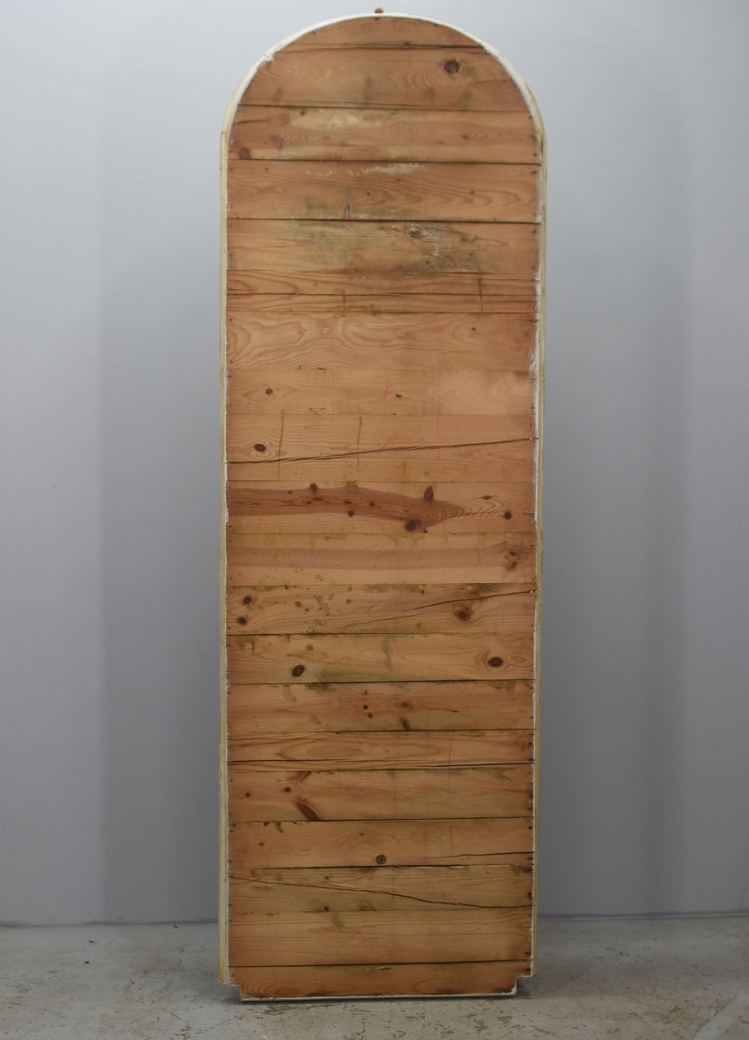 1900 style laqué wood store mirror - 221x74cm
