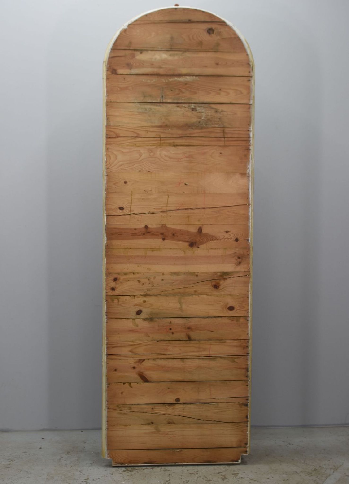1900 style laqué wood store mirror - 221x74cm