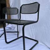 2 chaises métal