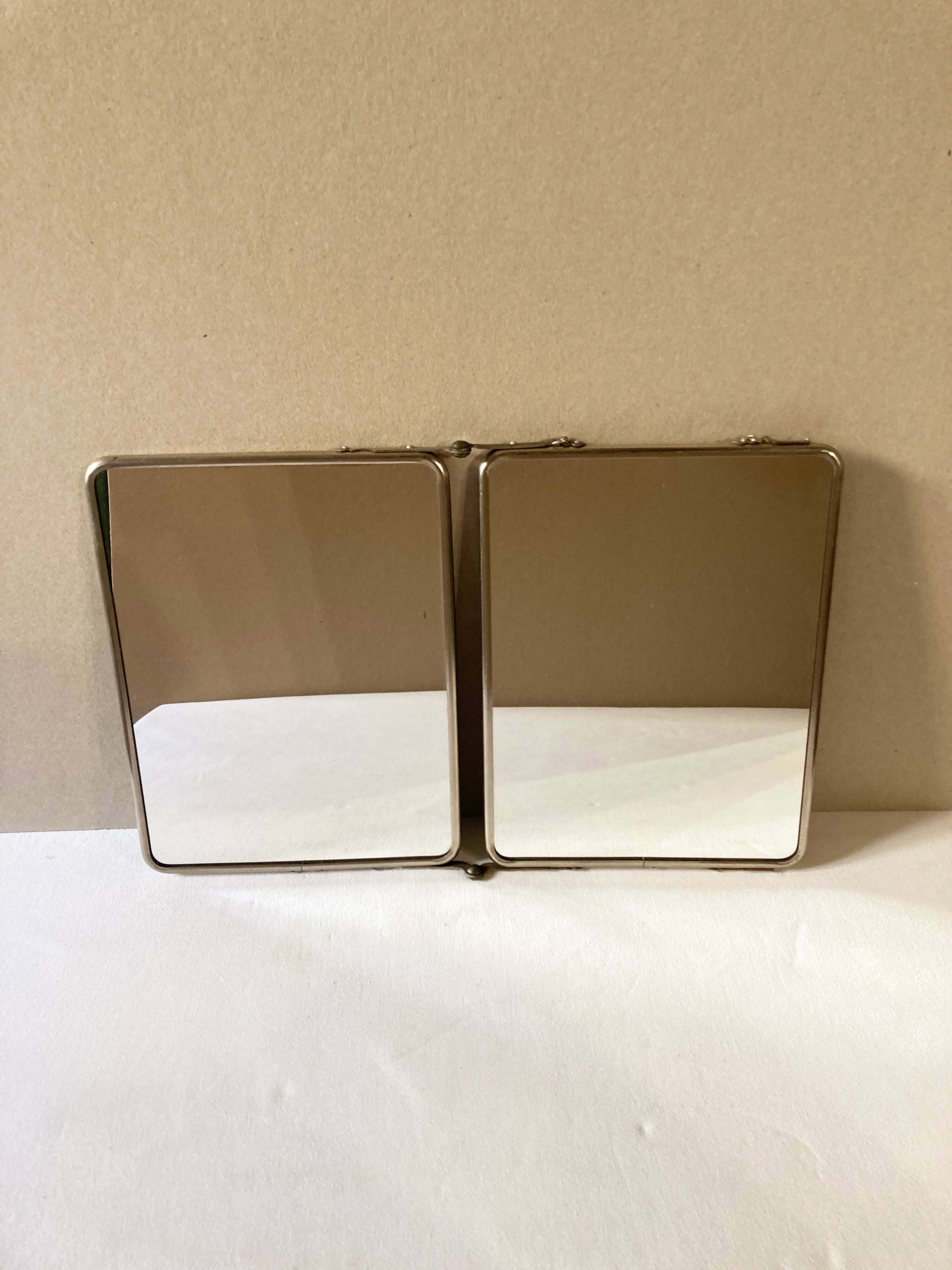 Miroir de barbier dyptique
