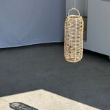Small lantern-shaped rattan suspension H35 D15