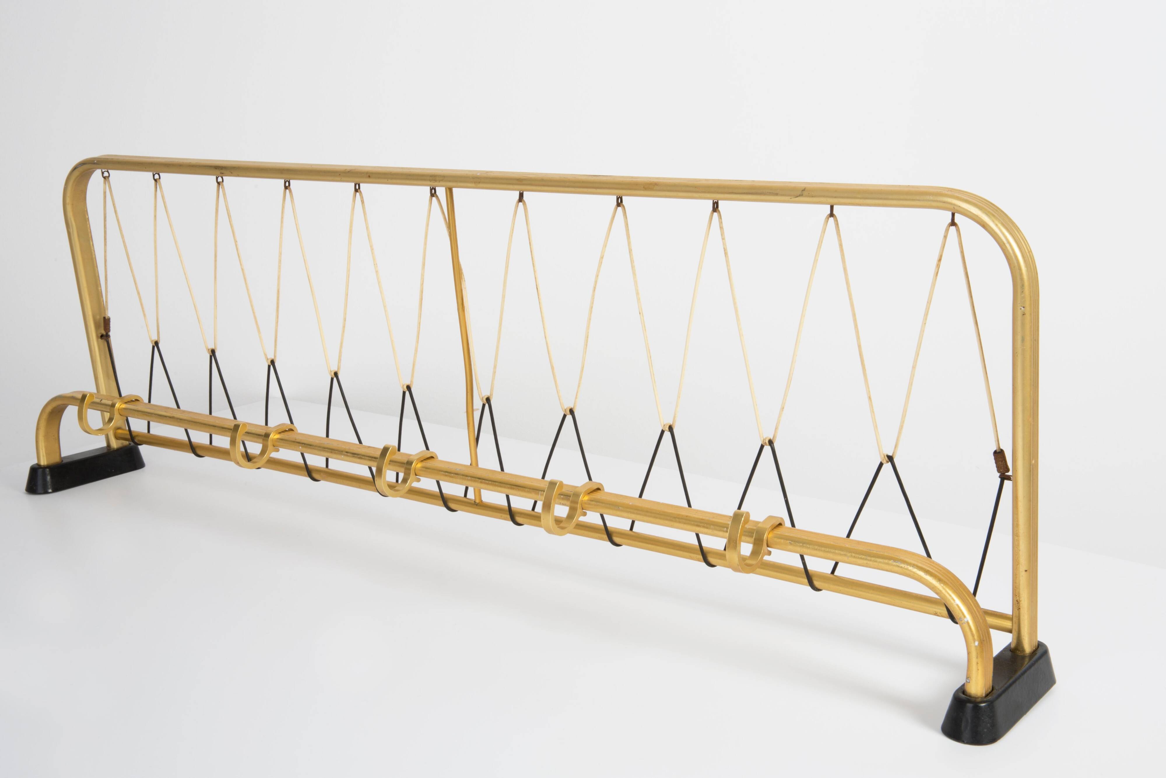 Golden coat rack from the 20th century, Germany, Europe, 1960s.