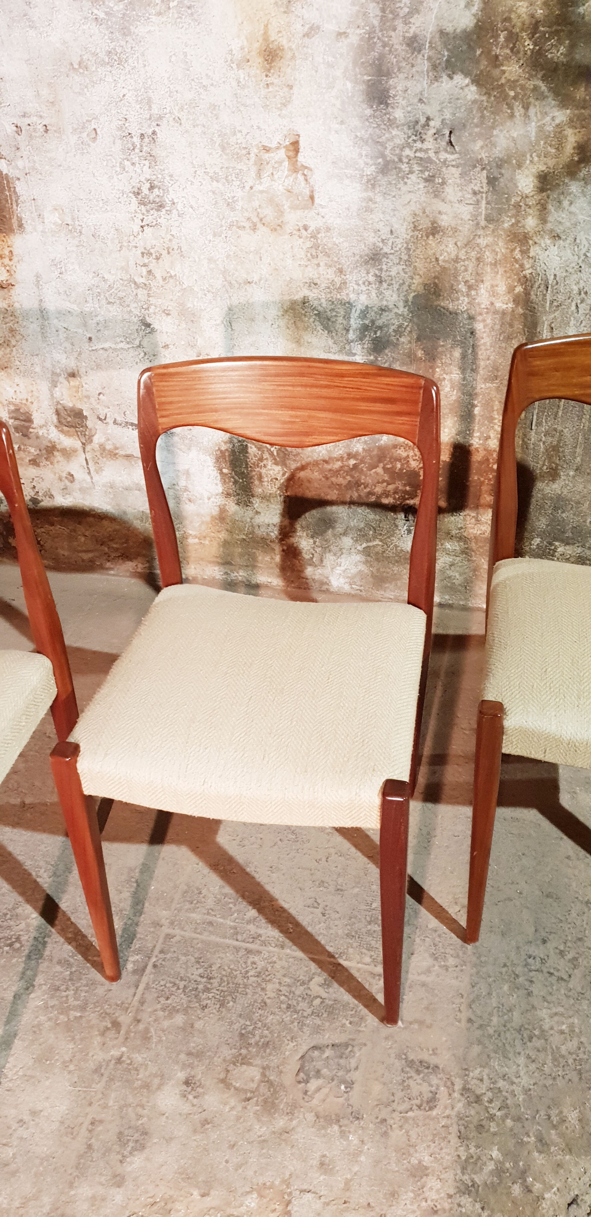 Set de 4 chaises scandinave vintage