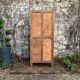 Parisian glass cabinet art deco raw wood
