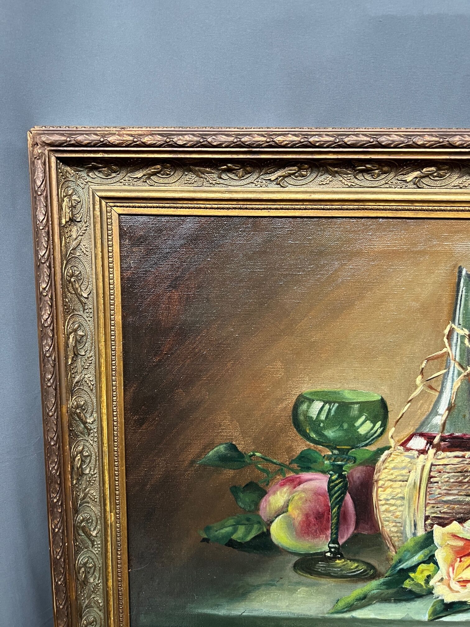 Charles de Naeyer (1877-1911) Still life with roses