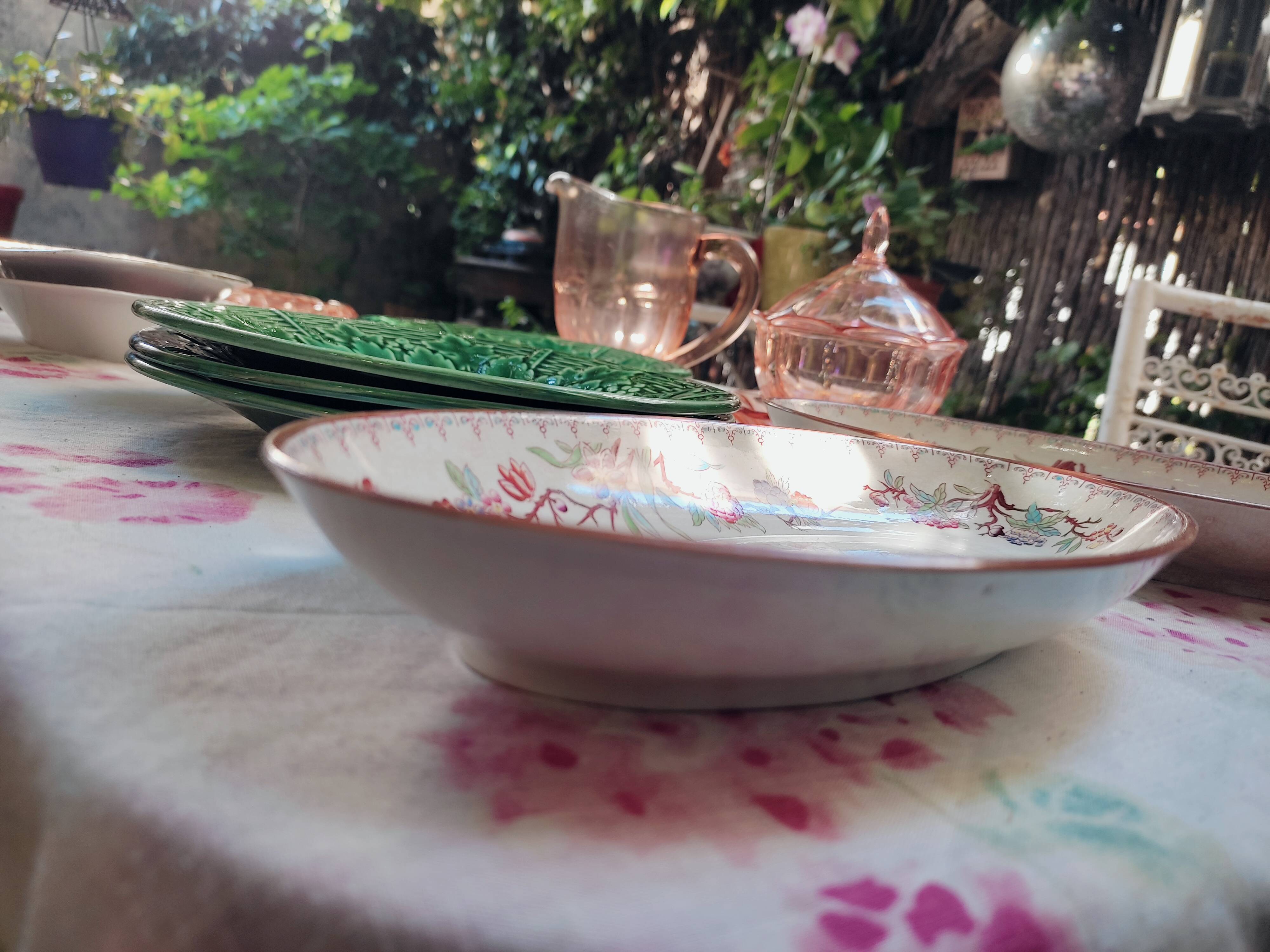 2 earthenware raviers by Sarreguemines