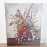 Tableau peinture bouquet de fleurs