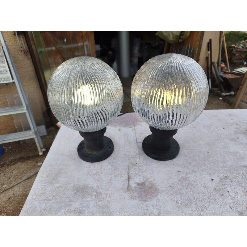 Paire de lampes industrielle