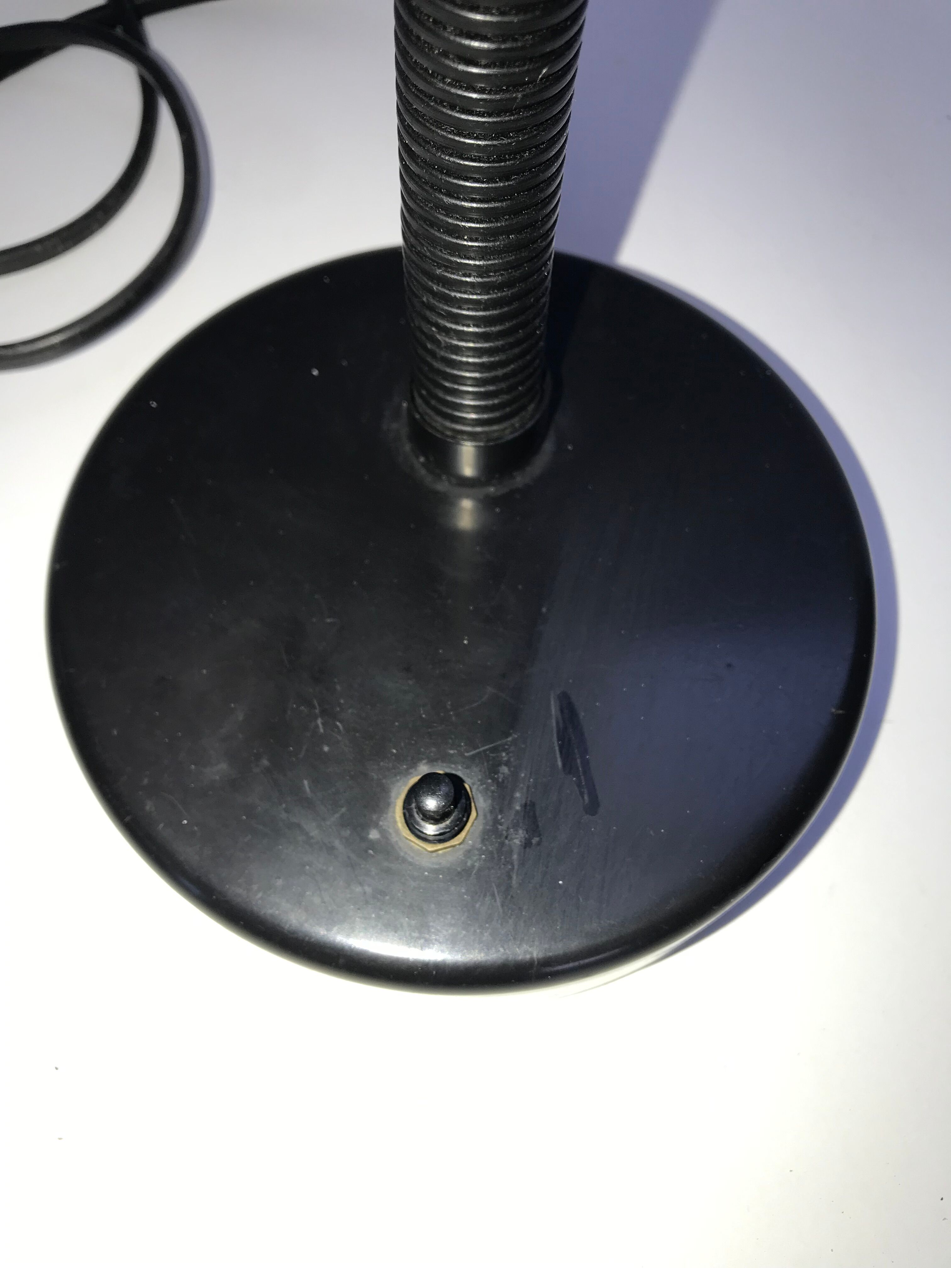 Black desk lamp made in gdr