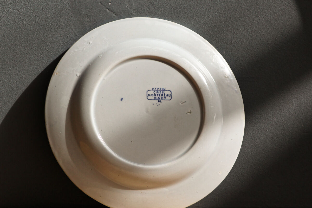 Chinese plate Creil and Montereau