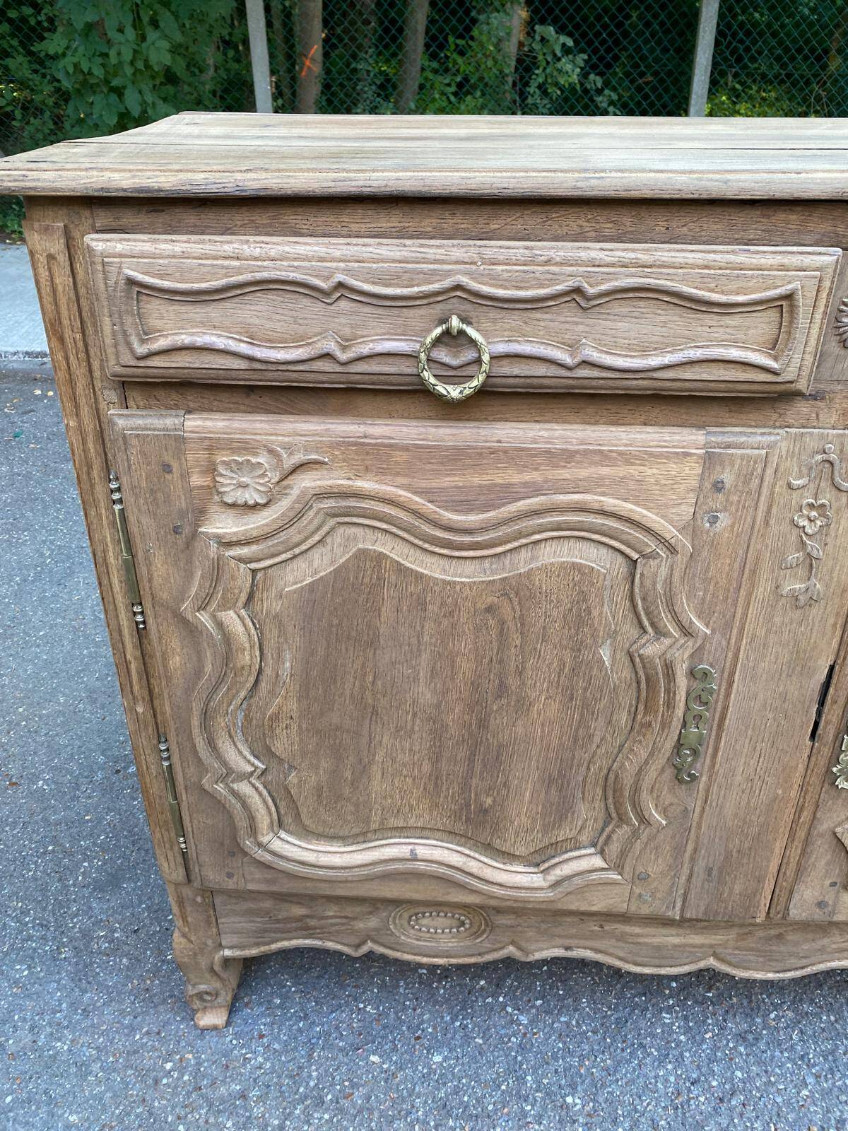 Louis XV sideboard renovated in solid oak, 18th century