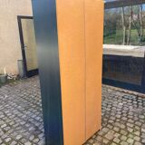 90cm grey wooden industrial display case