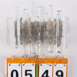 Wall lamp with ice glass made by J.T. Kalmar,1960s
