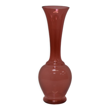Art Czech glass vase, by Glasswork Novy Bor, 1950s