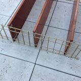 String shelf with 3 trays, vintage 60/70