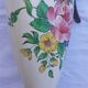 Tin and porcelain vase