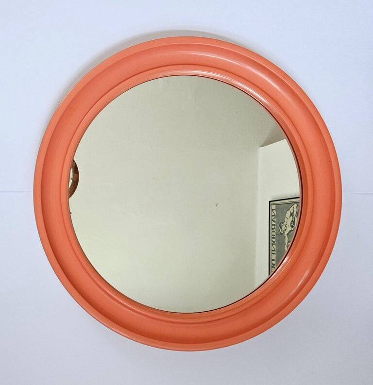 Miroir mural en plastique MidCentury par Carrara & Matta, Brevettato américain, Italie, 1970