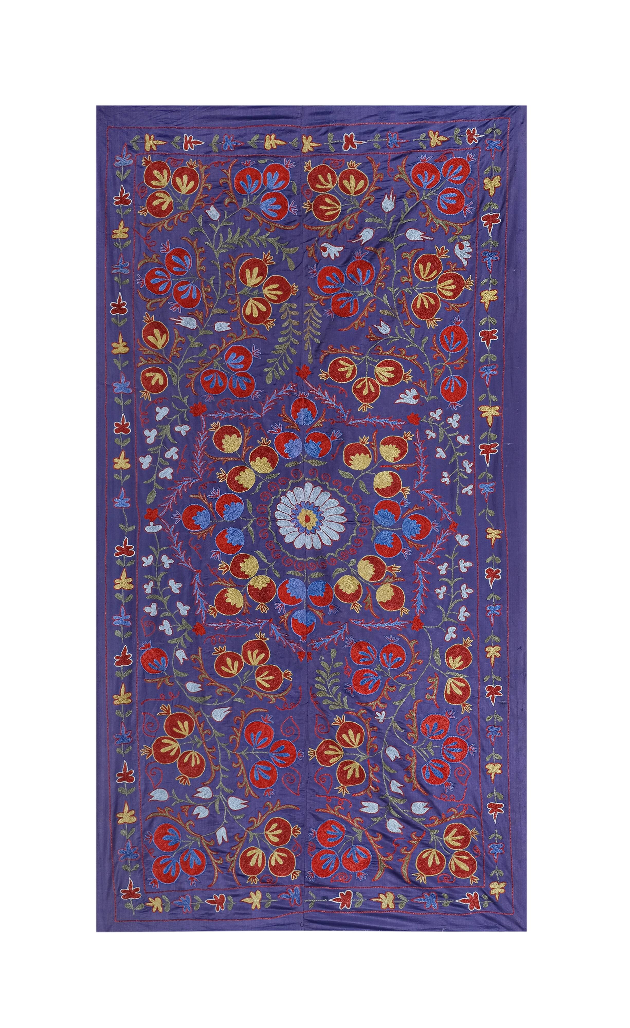 Hand knotted rug, vintage Turkish rug 104x192 cm