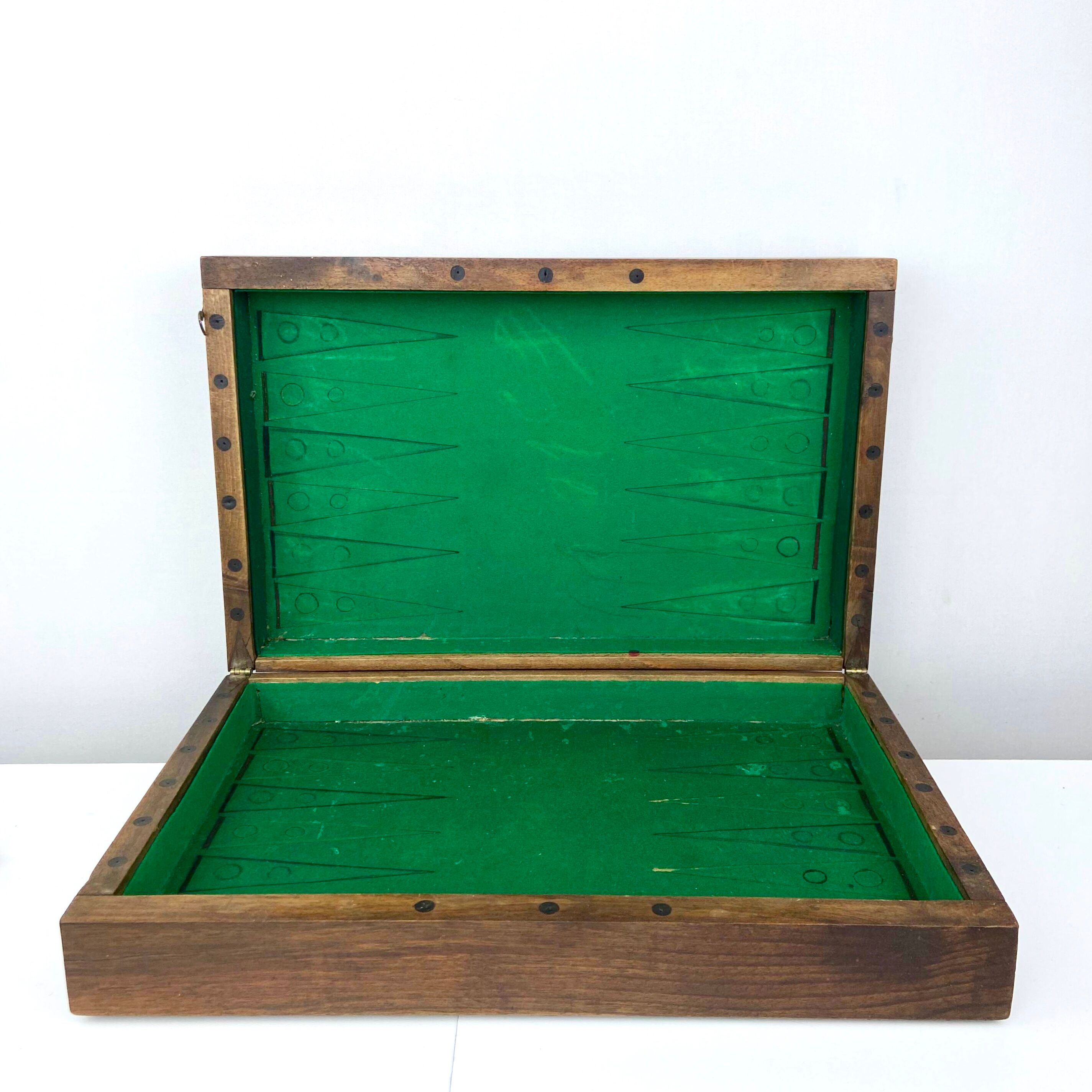 Jeu d'echec africain en bois précieux coffret de voyage