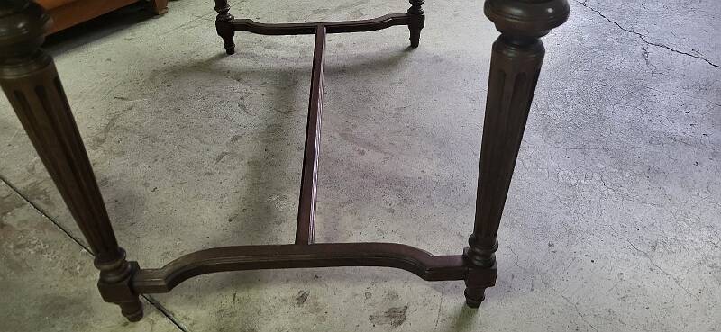 Table bureau 2 tiroirs en chene du xix ème siecle