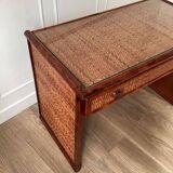 Roche-Bobois rattan desk