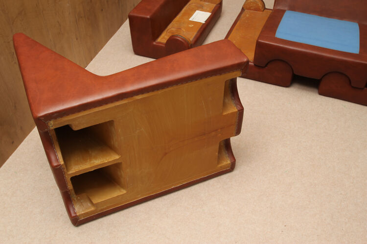 Ensemble puzzle canapé chaise des années 1970