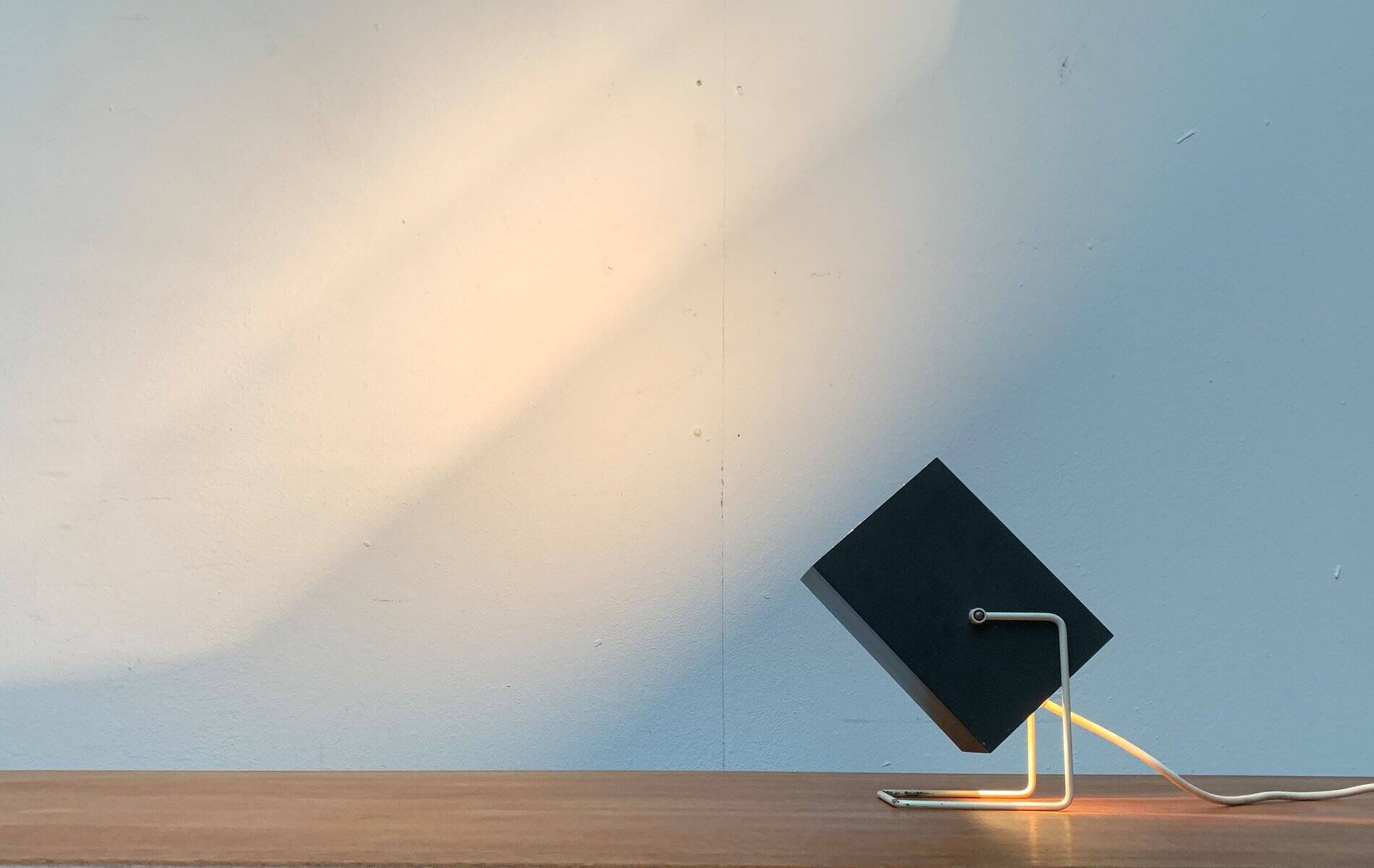 Mid-century minimalist table lamp by Wilhelm Braun Feldweg for Doria Leuchten, 1960s.