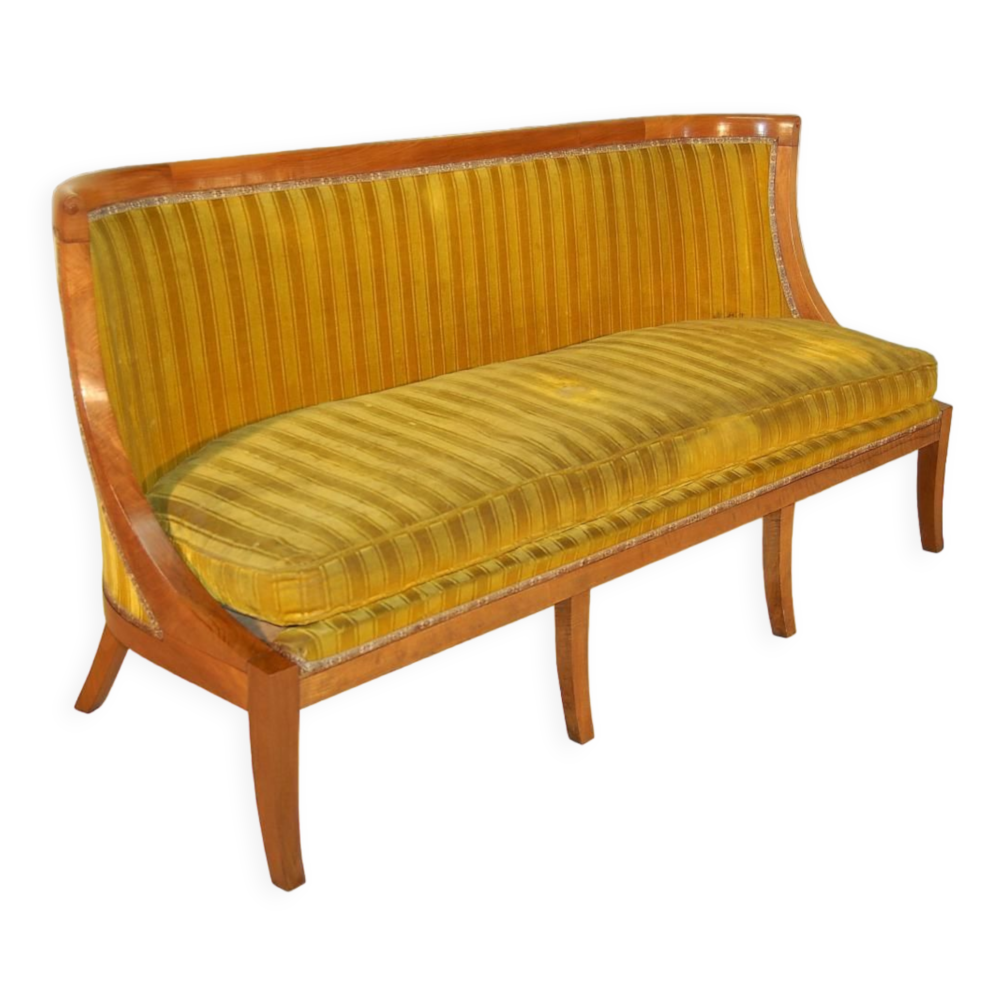 Empire walnut hooded sofa