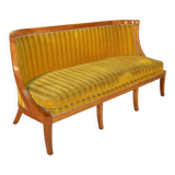 Empire walnut hooded sofa